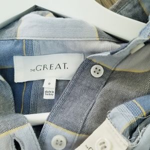 The Great. plaid shirt